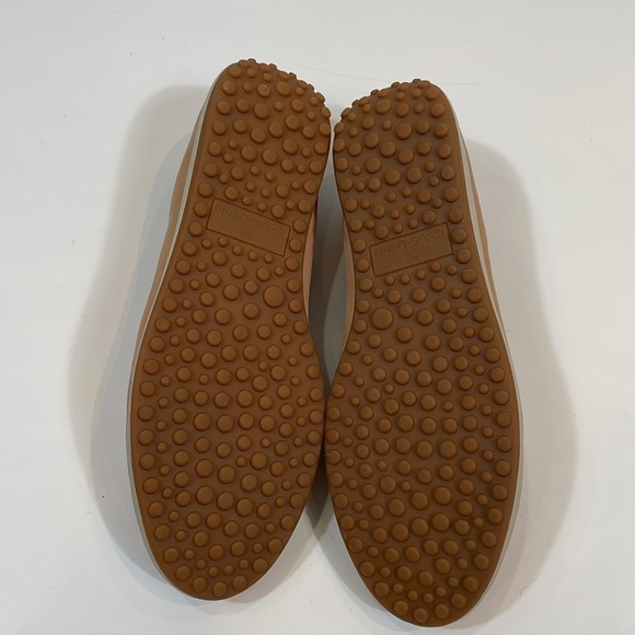 Caslon Nordstrom Flats Size 8.5 Tan Leather Snake Embossed Heel NWOT - Picture 6 of 10